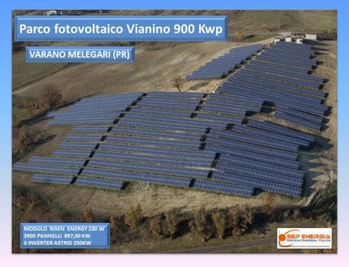 Parco fotovoltaico di Vianino 900 kWp a Varano Melegari